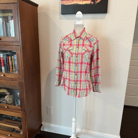 GIBSON Women's Western Embroidered Shirt - Small - Picture 9 of 9